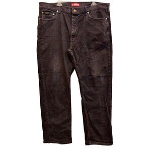 Lee Jeans Men's Regular Fit Straight Leg Black Size 42X30 High Rise regular fit